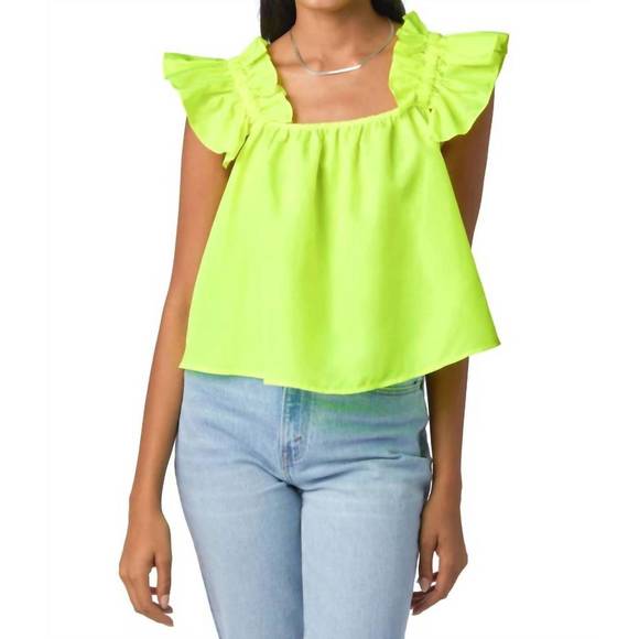 CROSBY BY MOLLIE BURCH Tops - NEW CROSBY BY MOLLIE BURCH cassie tank in electric lime